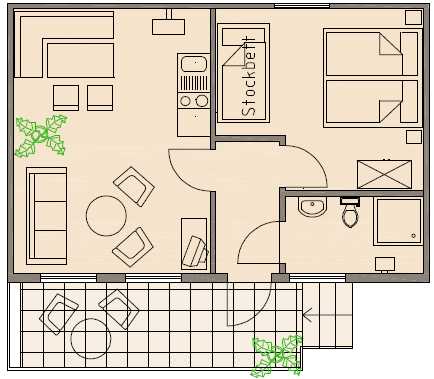 Grundriss Bungalow Typ A